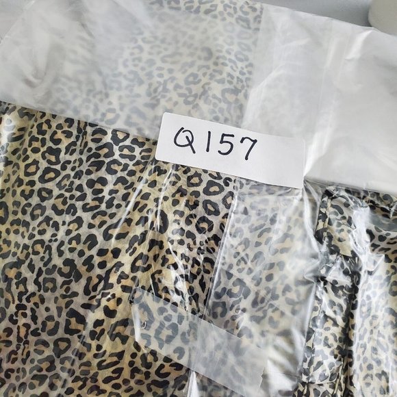 Velvet Graham & Spencer Womens Animal Print Blouse Size S Ruffled V Neck Sheer - Picture 10 of 10